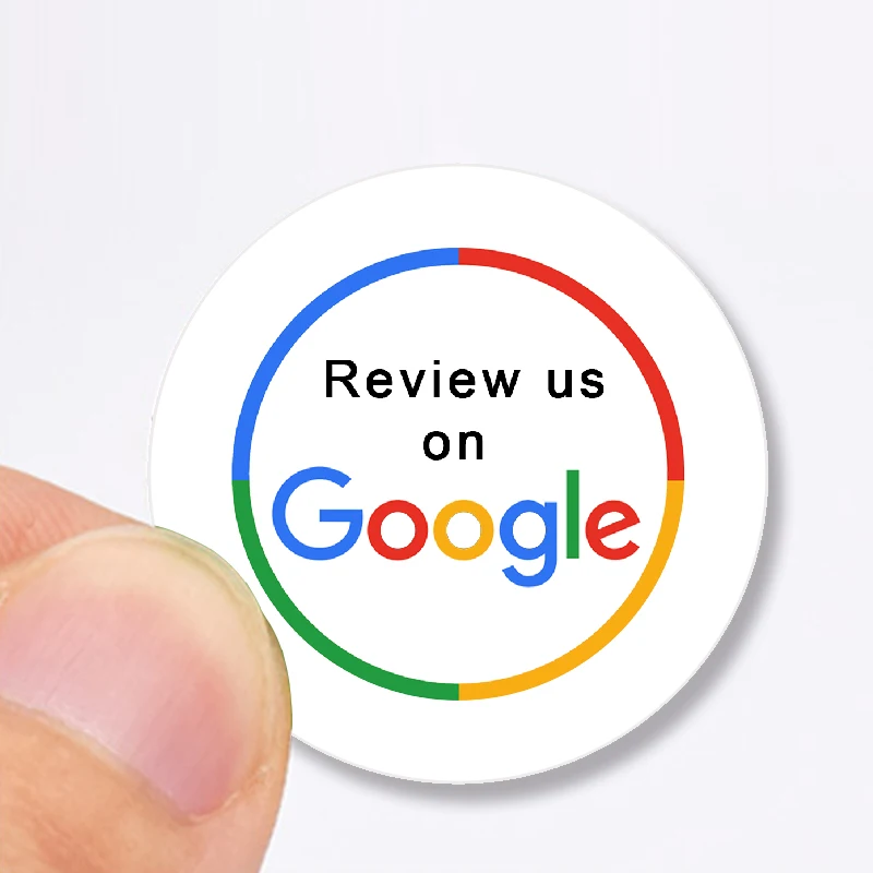 30mm Google Review NFC Stickers 504Bytes NFC215 Chip NFC Tap Review Sticker Review us on Google