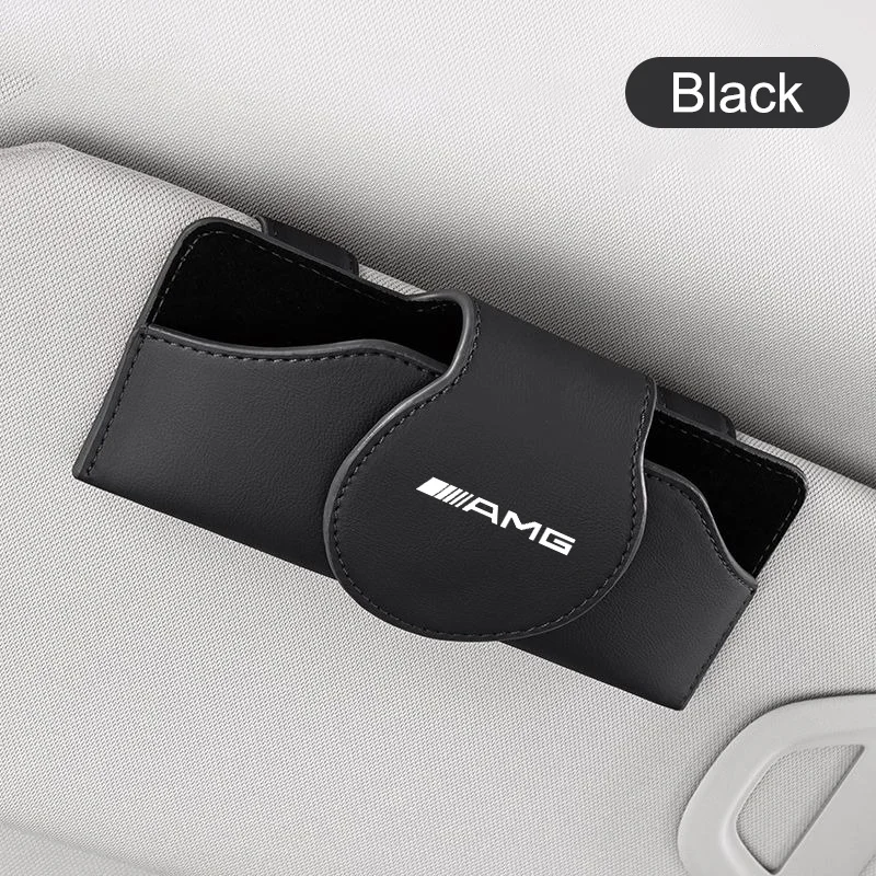 

Car Sun Visor Glasses Case Sunglasses Storage Clip Box For Mercedes Benz AMG W204 W205 W203 W211 W212 W213 W201 W210 W124 W169
