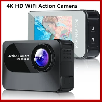 2.0 inch screen sports camera 4K Ultra HD WiFi action camera 10M Underwater underwater body waterproof camera helmet video recording