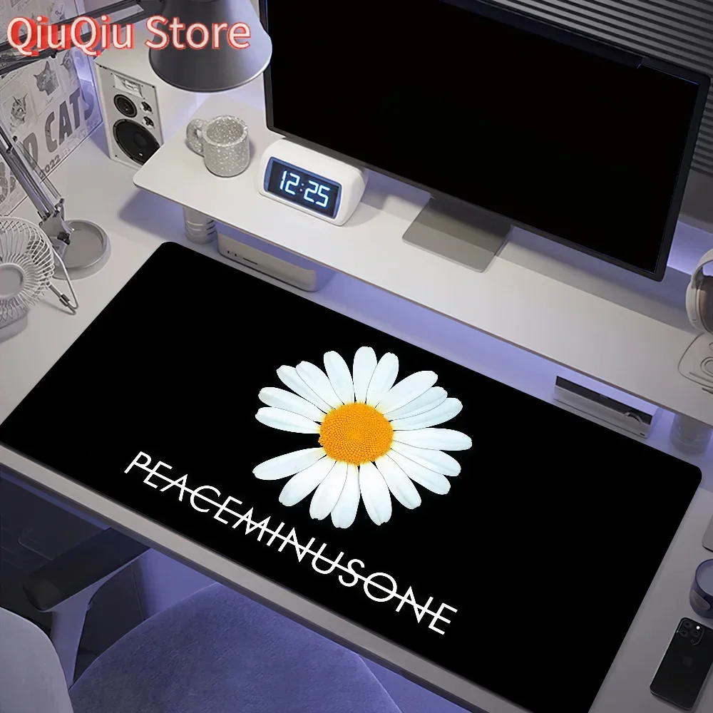 

Mouse Pad Anti-fray Home Custom Ergonomic Flower Office Rubber Large Desk Mat P-PEACEMINUSONE Keyboard PC Non-slip