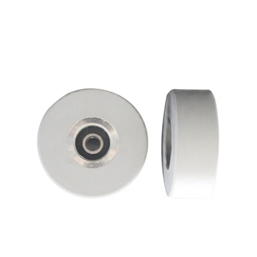 Rubber Press Wheel With Bearing 48x8x25mm For Edge Banding Machine Smooth Pressure Roller For Woodworking Machinery Part