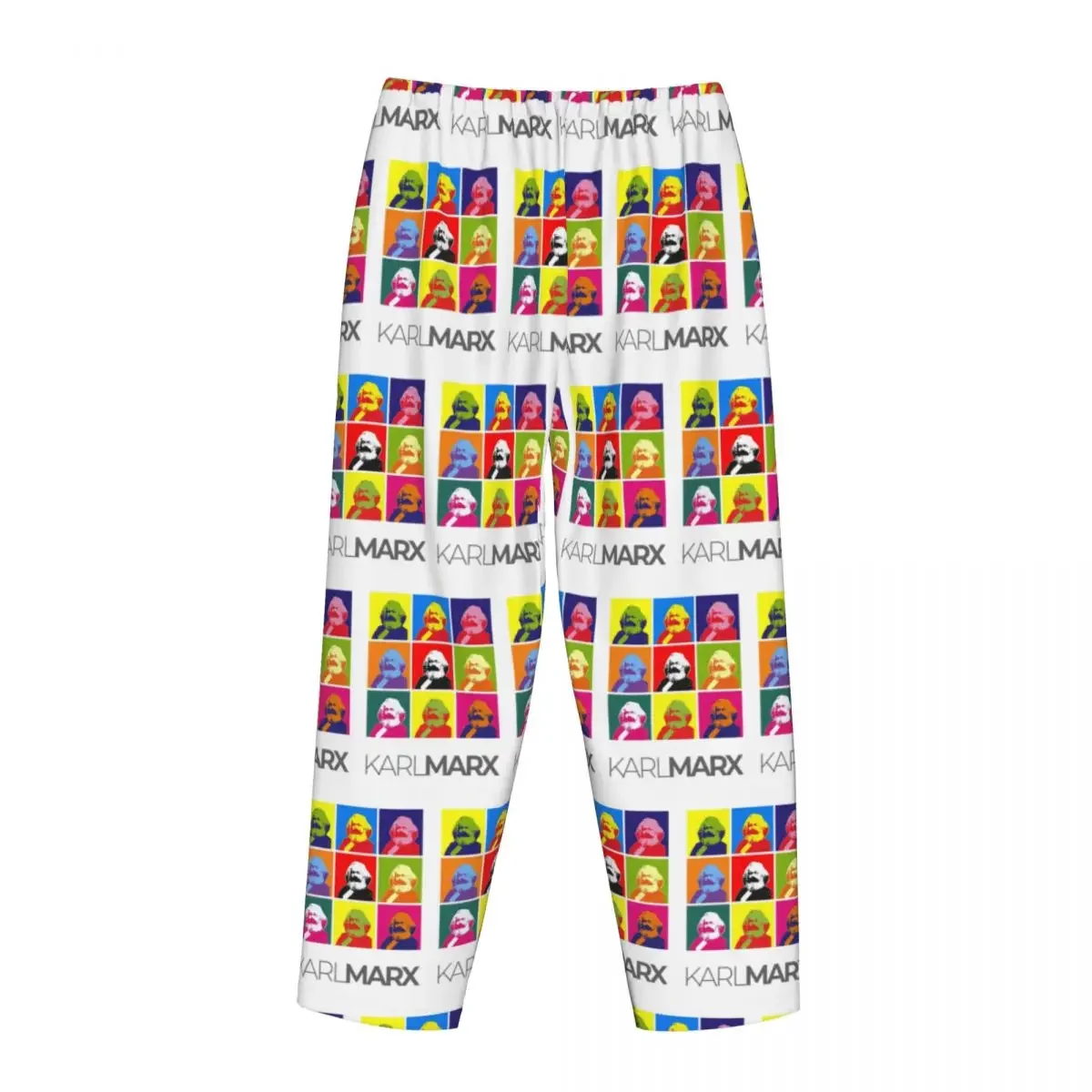 Custom Karl Marx Women Pajama Pants Lounge Sleep Sleepwear Bottoms with Pockets
