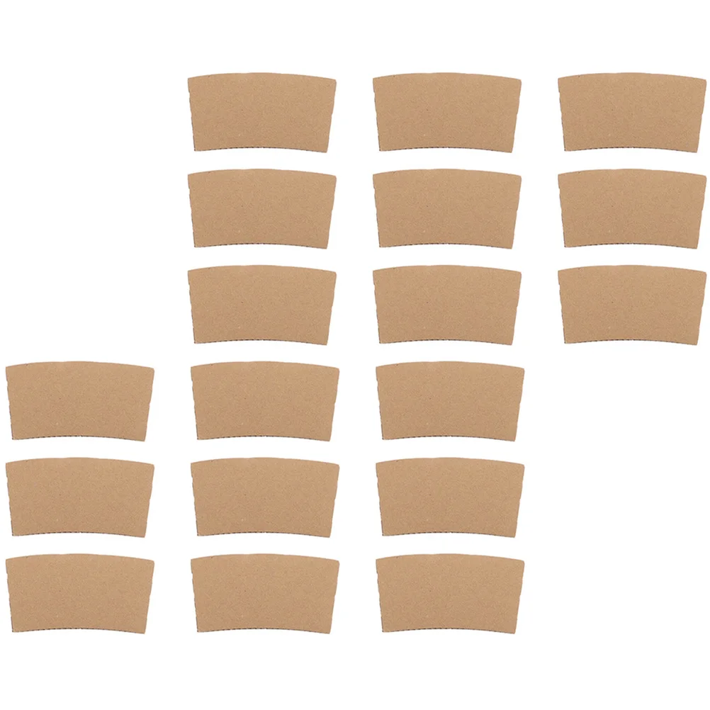 

50pcs Coffee Cup Sleeves Paper Insulator Heat Resistant for Hot Cold Drinks Compact Daily Use Bottle Accessories Lightweight