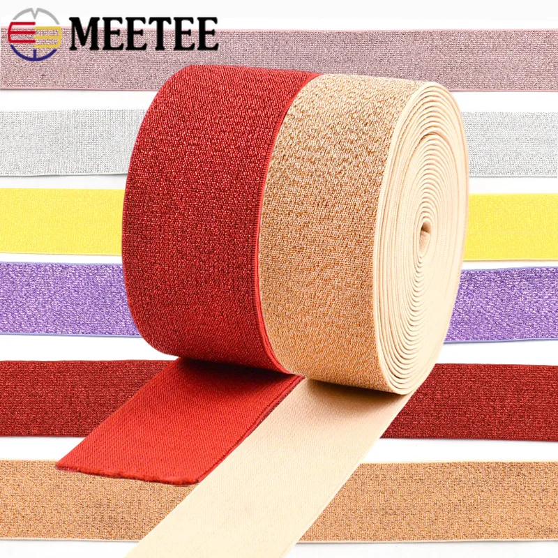 

5-20M 25-50mm Nylon Elastic Band for Belt Sling Elastics Tapes Pants Waistband Decor Stretch Rubber Bands DIY Sewing Accessories