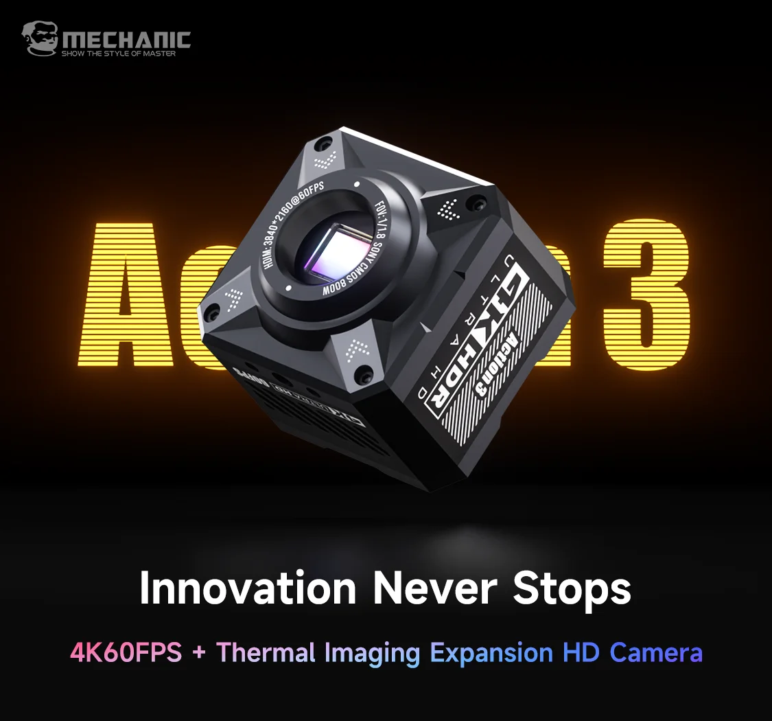 MECHANIC OFFICIAL HD Camera Action 3 1080P 4K 60FPS Microscope Camera HDMI/USB Output Optical Thermal Imaging Expansion TOOLS