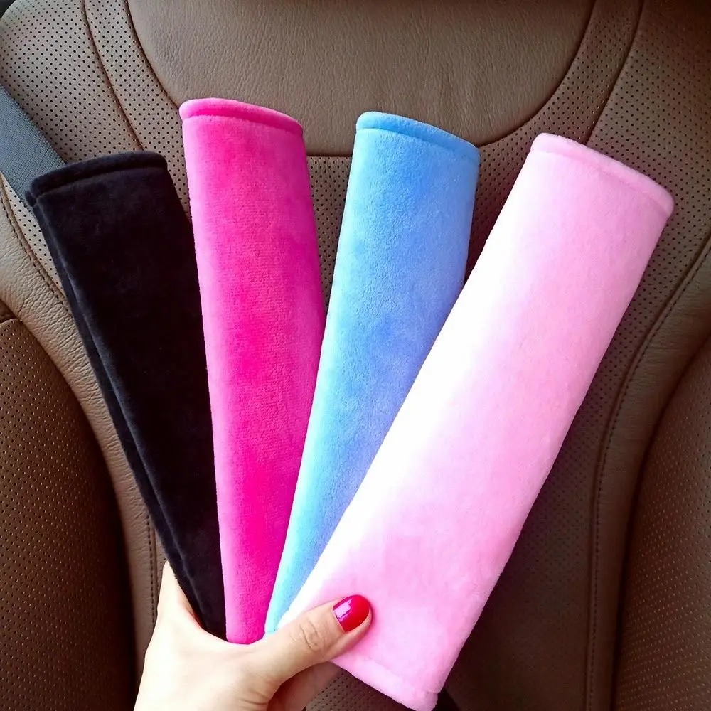 

Adjustable Car Seat Belt Cover Plush Shoulder Protector Car Safety Belt Shoulder Pad Cosy Auto Interior Accessories Adults