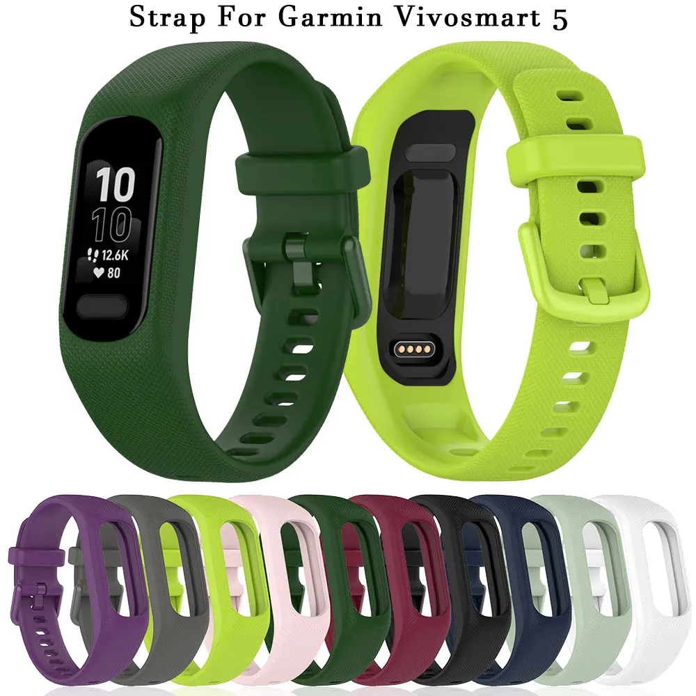 Ремешок на запястье для Garmin Vivosmart 5, спортивный силиконовый ремешок для часов, ремешок для Vivosmart5, сменный браслет, браслет