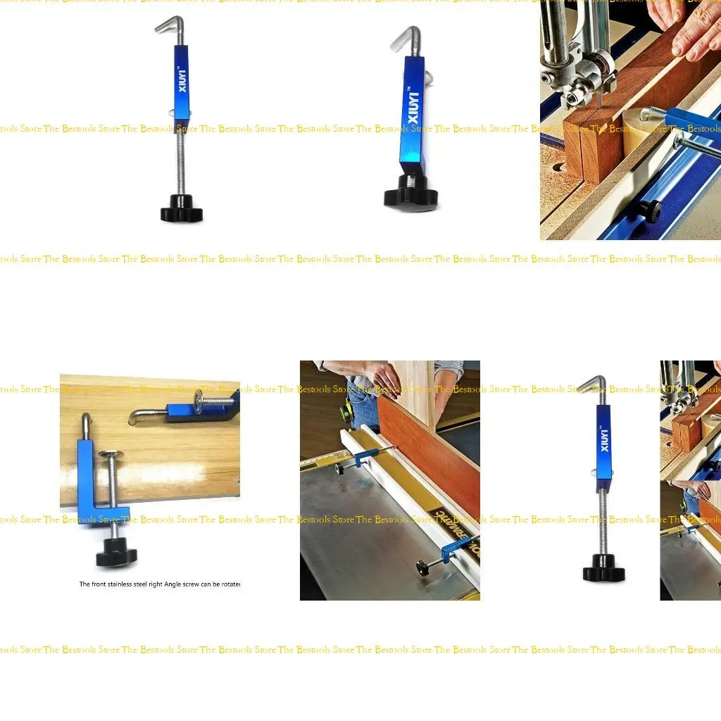 

12PF Fence Clamps, Multi‑Functional Woodworking Fixing Tools 100mm Blue Table Clamps for Packaging, Woodworking