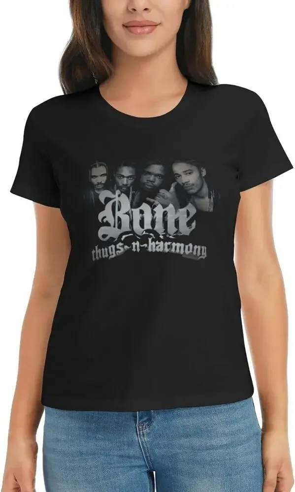 American Hip Hop Group Bone and Thugs-N-Harmony T Shirt Tops for Teen WomensHigh Quality 100%Cotton Short Sleeve