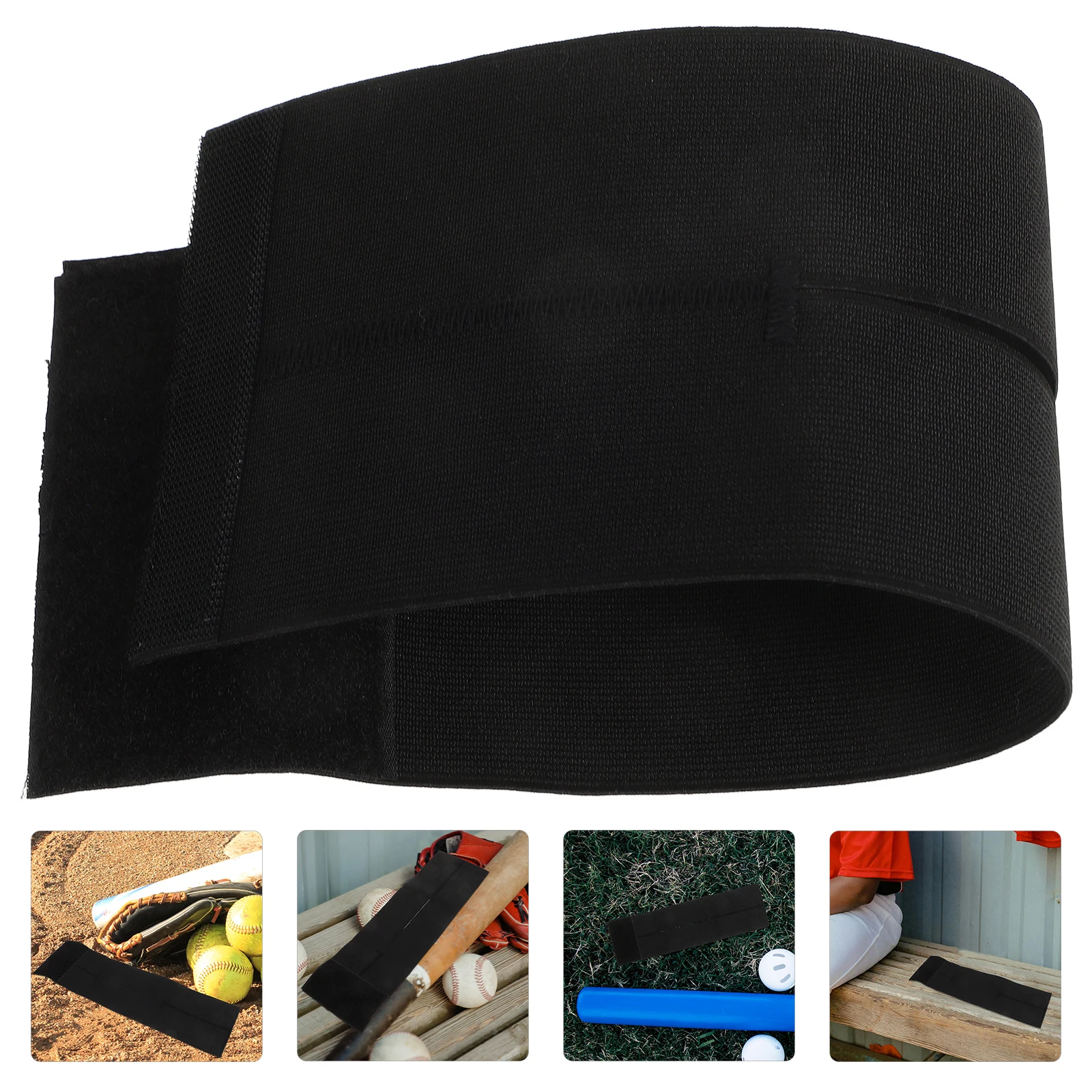 

Reusable Nylon Baseball Glove Strap Elastic Wrap with Openhole Design for Baseball Catchers Gloves Band Glove Protector