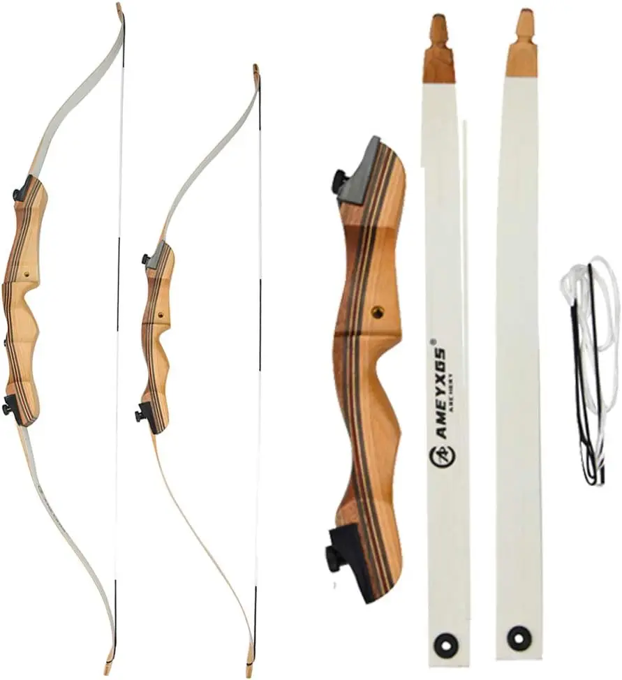 

10-20lbs Archery Children Recurve Bow and Arrow Set 48" 54" Youth Practice Training Bow Wooden Riser for Kids Gift