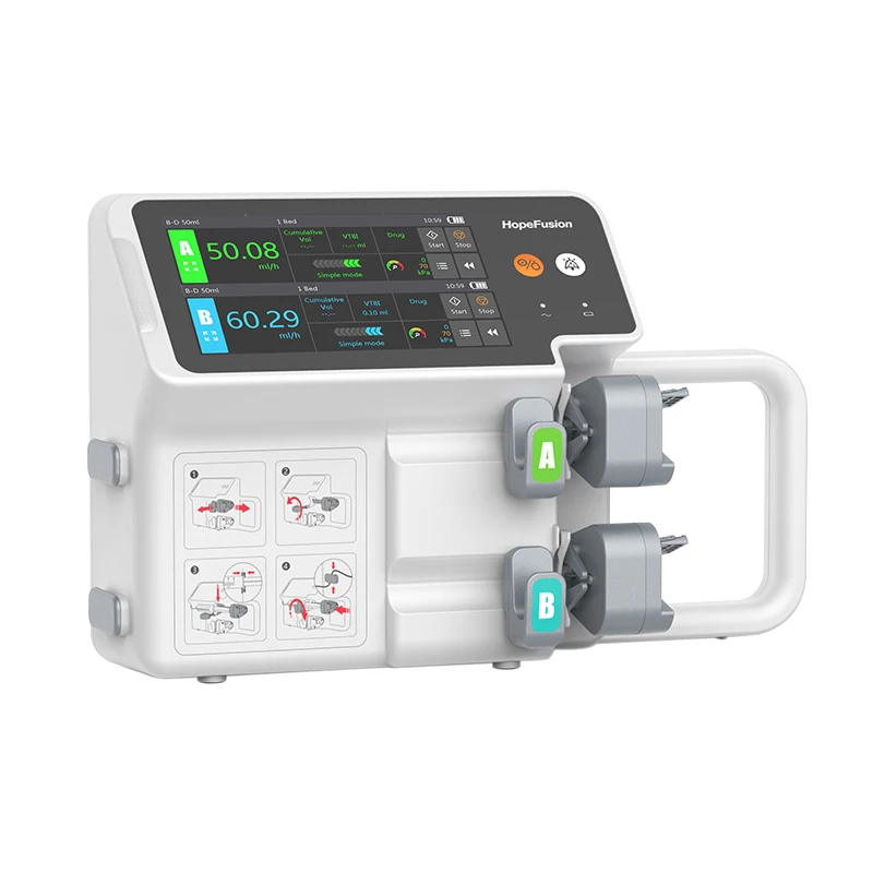 Portable Cheap Price Medical Vet Apparatus Veterinary Equipment Tci Dual Channel Infusion Syringe Pump Injection Pump Price