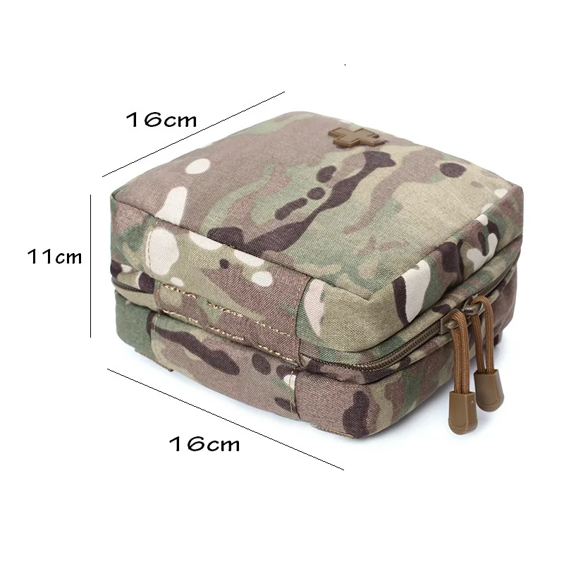 500D Nylon Tactical Medical First Aid Kit,Molle EDC EMT Emergency Bandage Tourniquet Scissors IFAK Bag