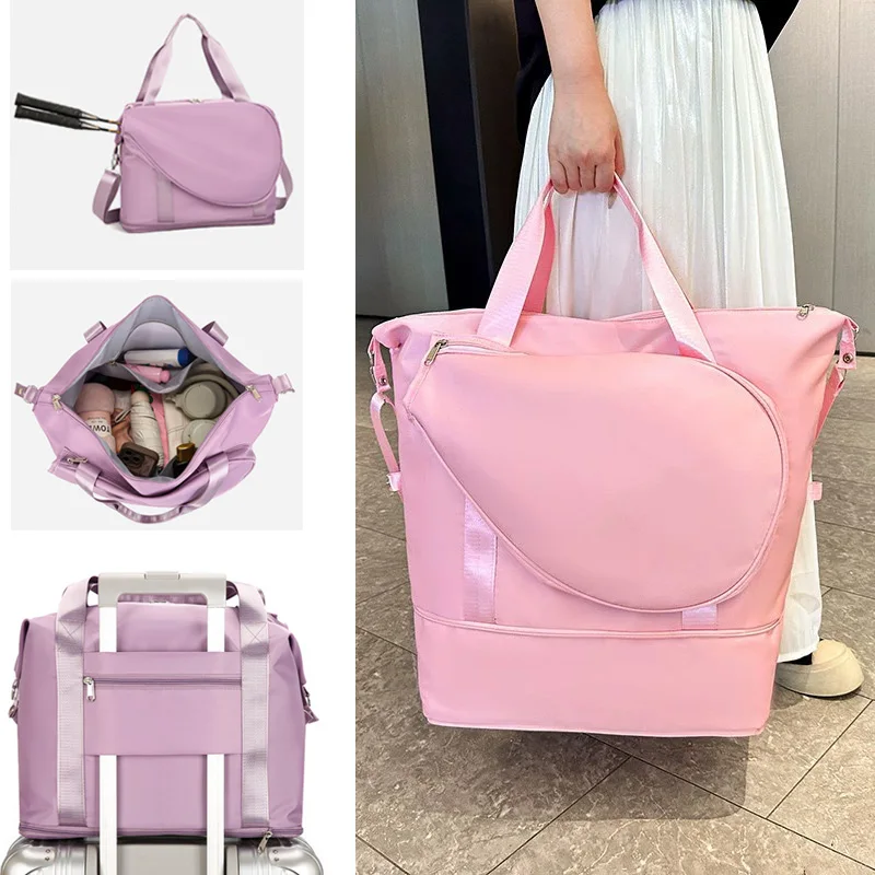 

Tennis Shoulder Bag Sport Storage Tote Bags Portable Multi Pockets Badminton Handbag Large Travel Hiking Camping Shoulder Bag