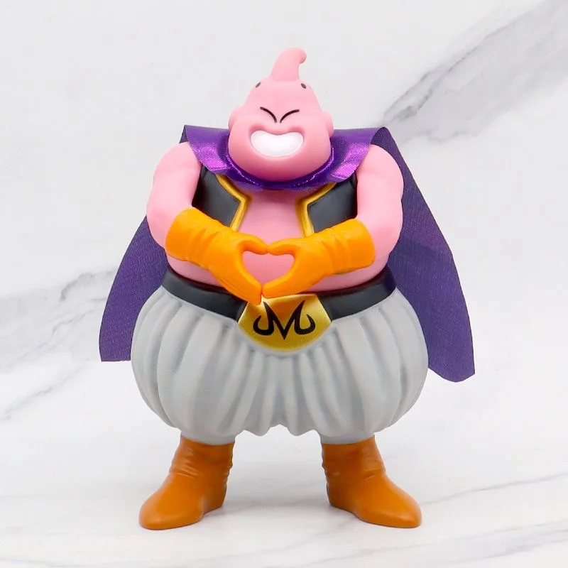 18cm Anime Dragon Ball Figure Hand Heart Gesture Majin Buu Action Figures Pvc Model Statue Peripheral Kid Toys Gift