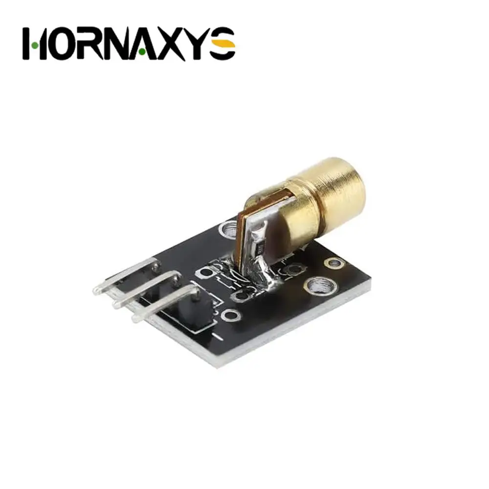 5/10PCS KY-008 3pin 650nm Red Laser Transmitter Dot Diode Copper Head Module for arduino DIY Kit