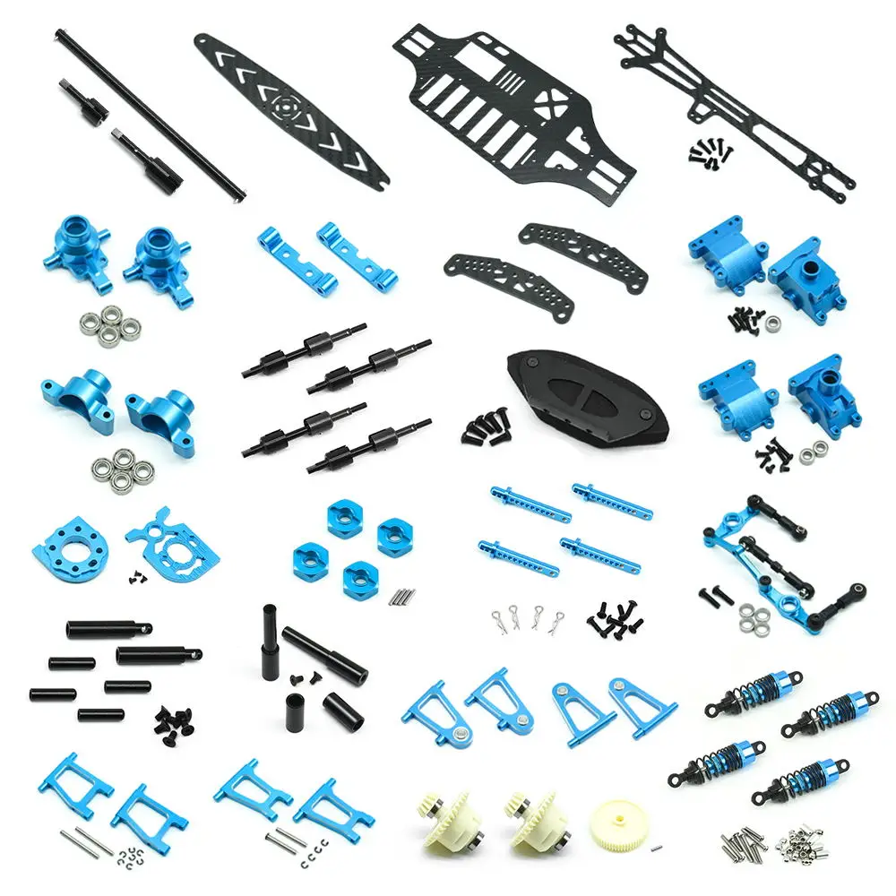 Whole Car Upgrading Parts Set for Tamiya 1/10 TT01 Blue