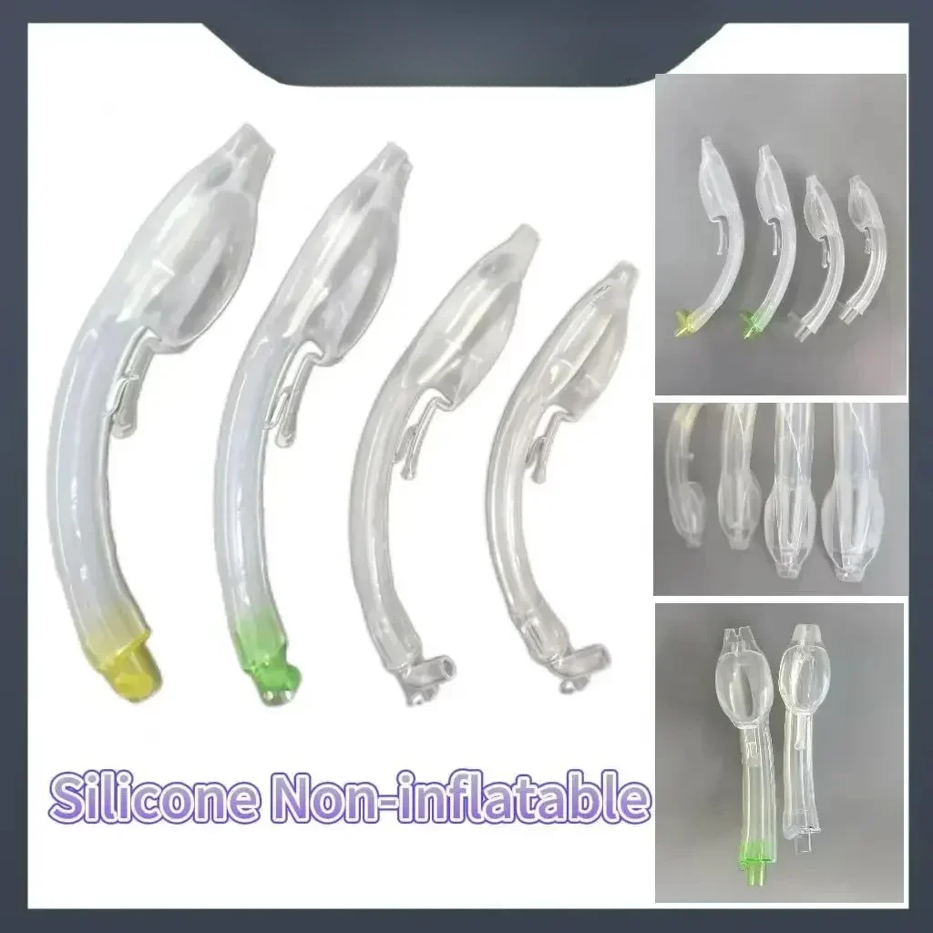 100% Silicone Disposable Baska Non-Inflatable Sputum Suction Laryngeal Mask Airway LMA for Respiratory