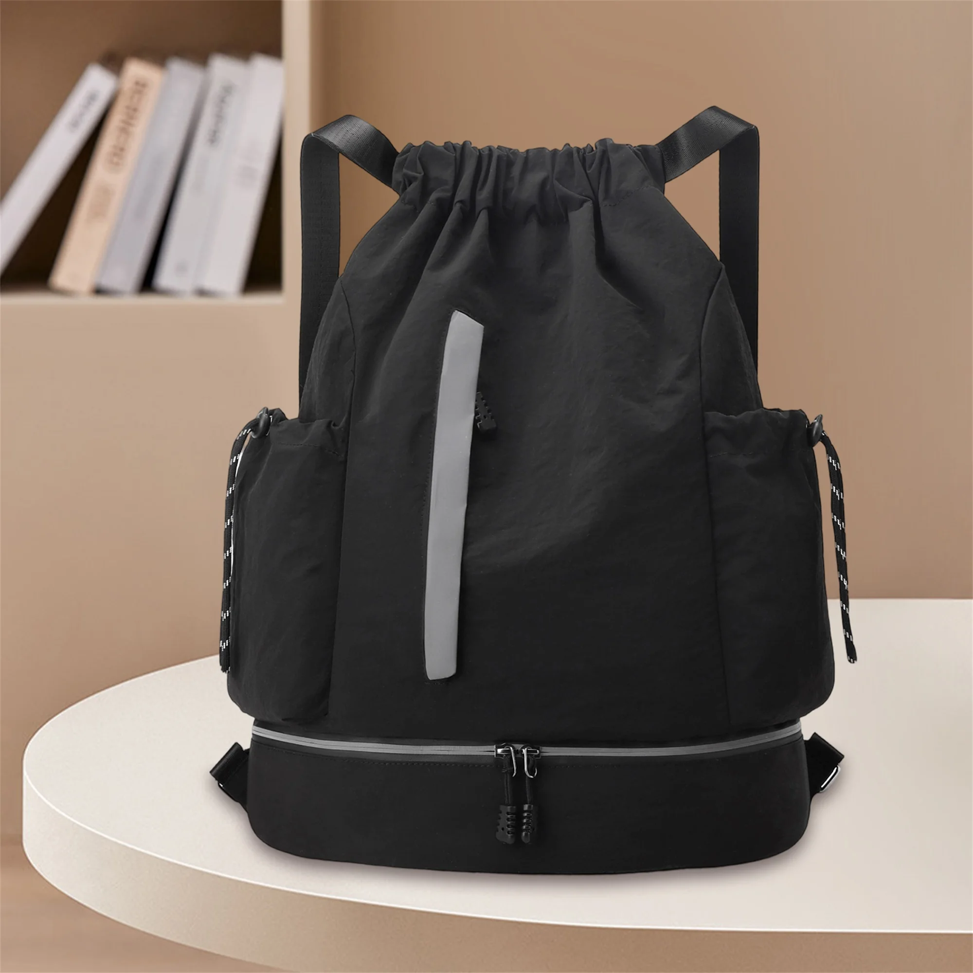 

Стильный холщовый рюкзак унисекс с регулируемыми ремнями и несколькими карманами для школьной работы, путешествий, активного отдыха