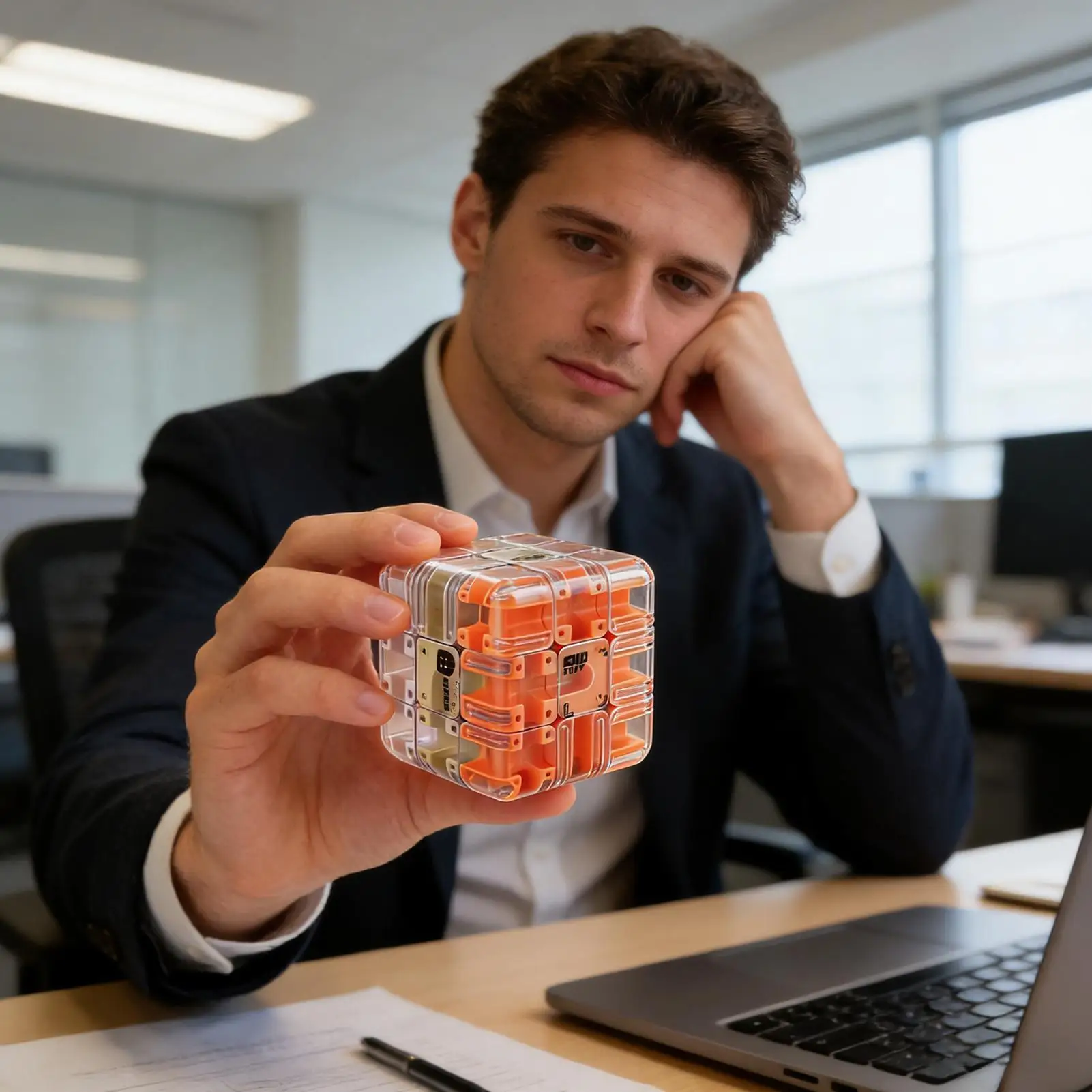 3D迷路キューブパズル 教育的脳トレゲーム 子供向け 旅行 車 教室 ホームスクール 家族パーティー ギフト