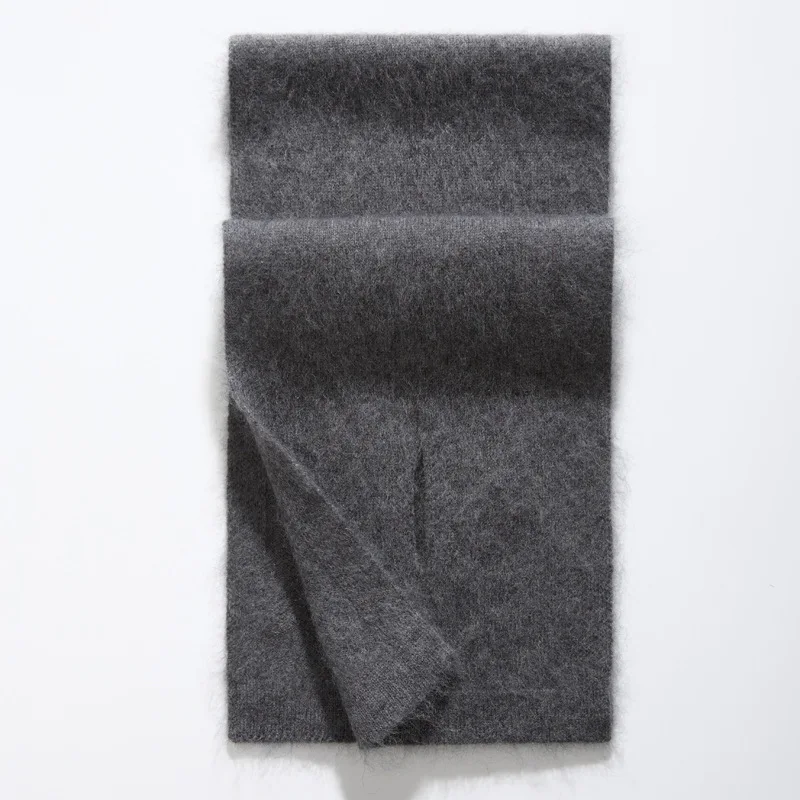 Fluffy Wool Cashmere Neckerchief Scarf Silk Blends