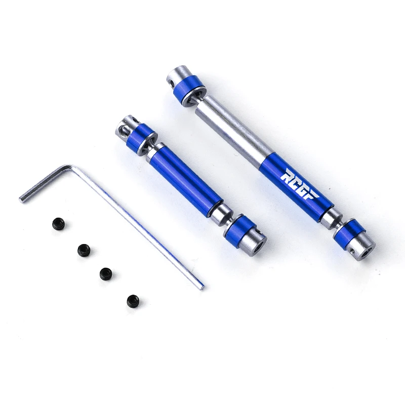 RCGOFOLLOW 2Pcs 1/18 Center Drive Shaft RC Steel Lightweight Center Driving Shaft For HOBBYPLUS CR18P Rock Van Upgrade Parts