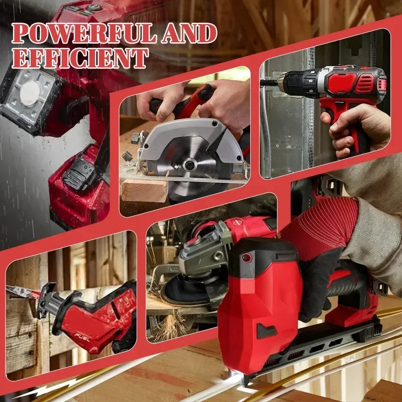 Compatible for Milwaukee 18V Lithium Batteries Power Tool Battery Charger Dual-Port Battery Charger Rapid Charger Replacement