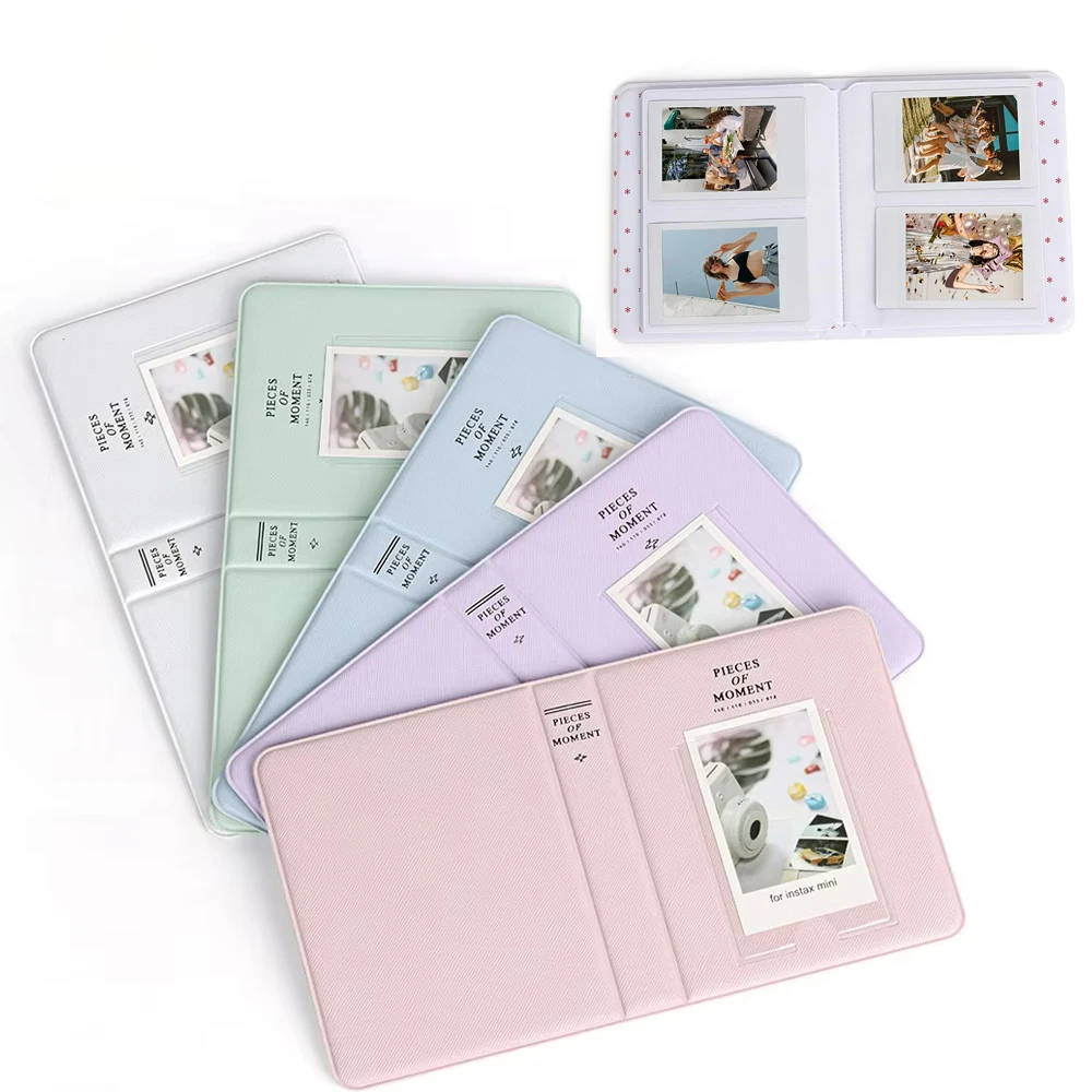 64 Pockets Photo Album Instant Camera 3 inch Pictures Storage Case Stamps Tickets Cards for Fujifilm Instax Mini 12/11/9