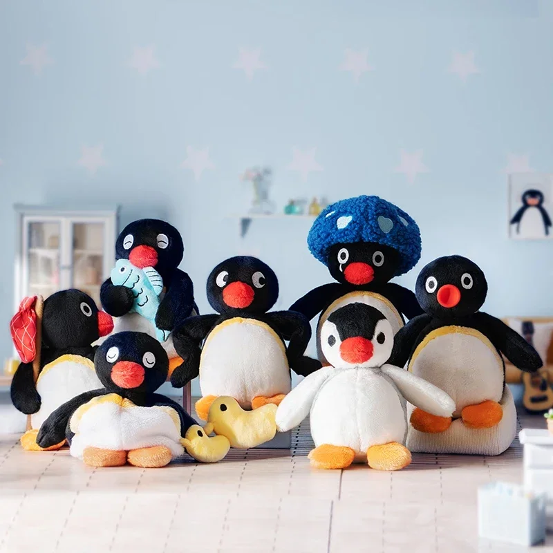 Genuine Pingu Plays My Day Fish Goose Series Blind Box Plush Doll Action Figure Toy Model Kid Birthday Gift Mystery Box