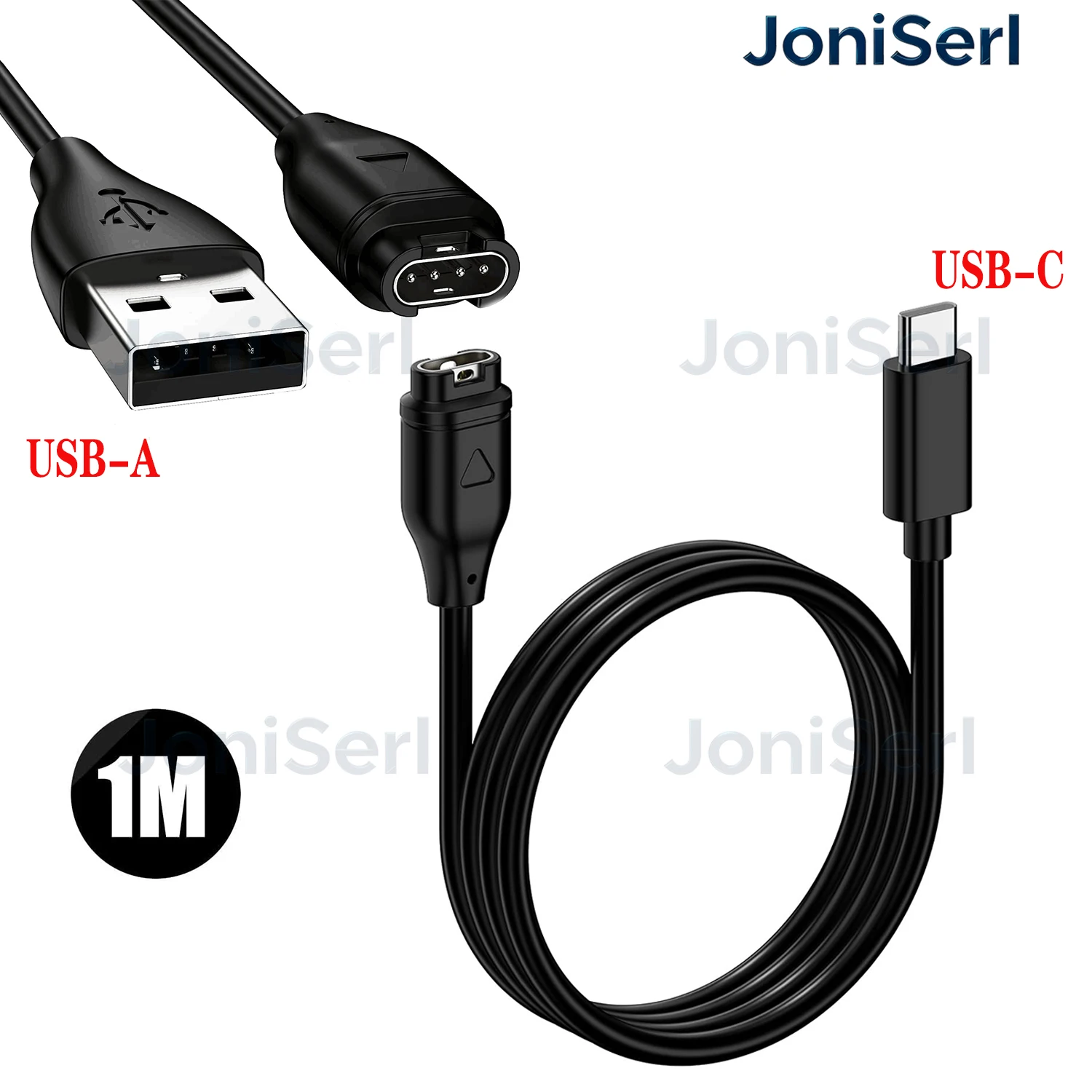Clolasa USB-C Charger for Garmin Approach S12 S40 S42 S44 S50 S60 S62 S70, Replacement Charging Cable for Garmin Approach Watch