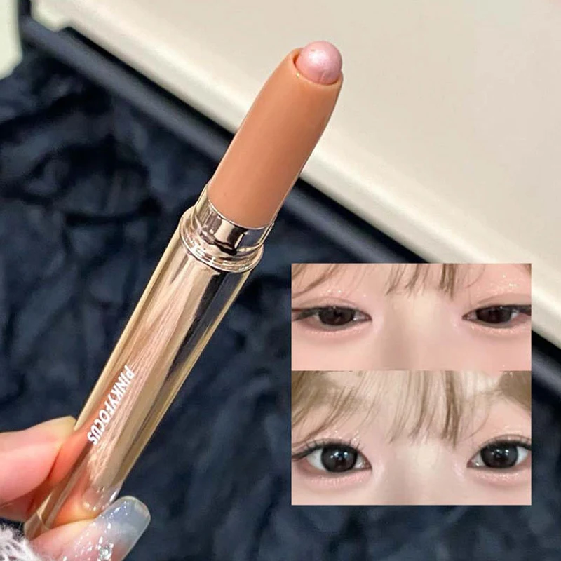 CCHATM Compact 3D Glitter Oogpotlood Parelmoer Verheldert oogcontour Betaalbare cosmetica