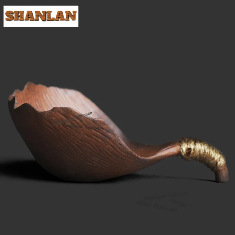 Coarse Pottery Leaf Tea Tea Scoop Elegant Chahe Shovel Appreciation Ladle Dahongpao Chinese Tea Set Equipment Collection Gifts