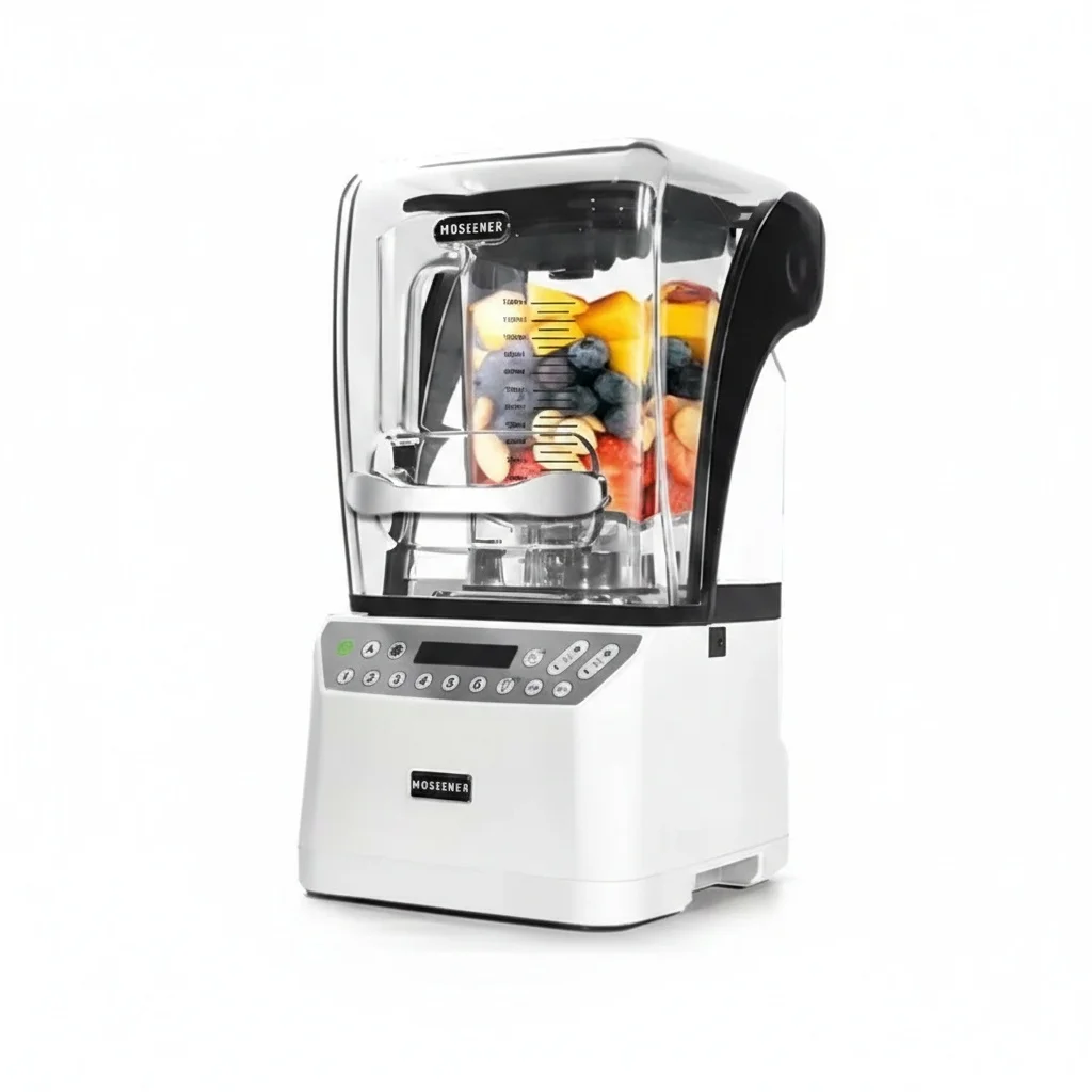 

Commercial Blender, 1.5 Liter 304 Stainless Steel High-Speed Food Mixer, Heavy-Duty Smoothie Maker, Kitchen Ice Crusher