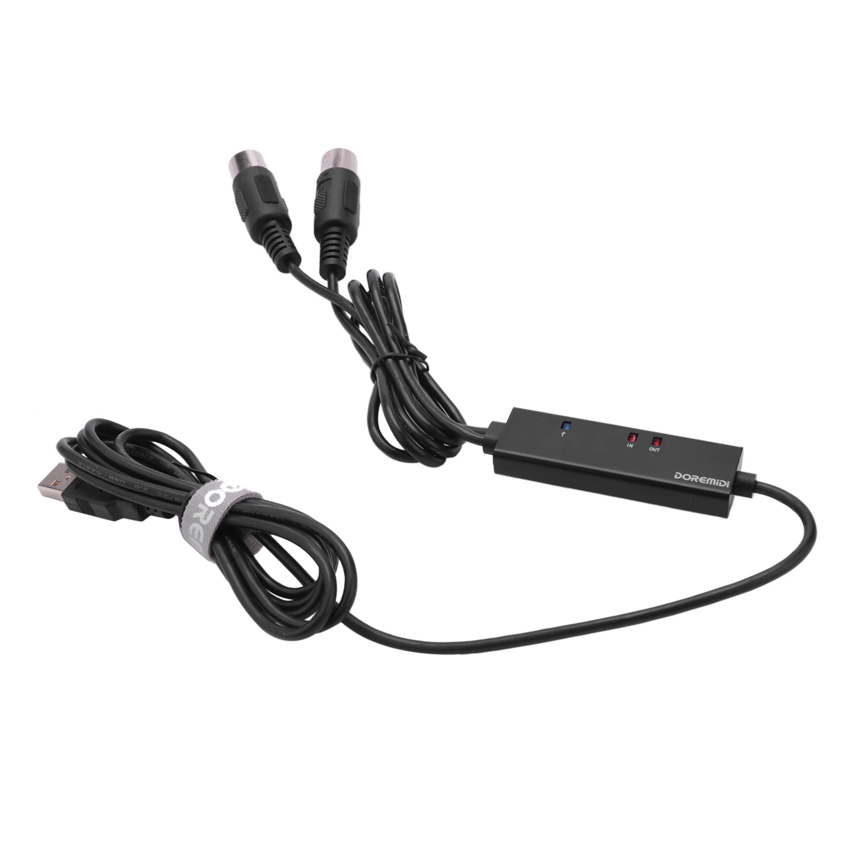 DOREMiDi MTU-10 Kabel MIDI na USB Konwerter USB MIDI ze wskaźnikiem świetlnym Układ zabezpieczający FTP