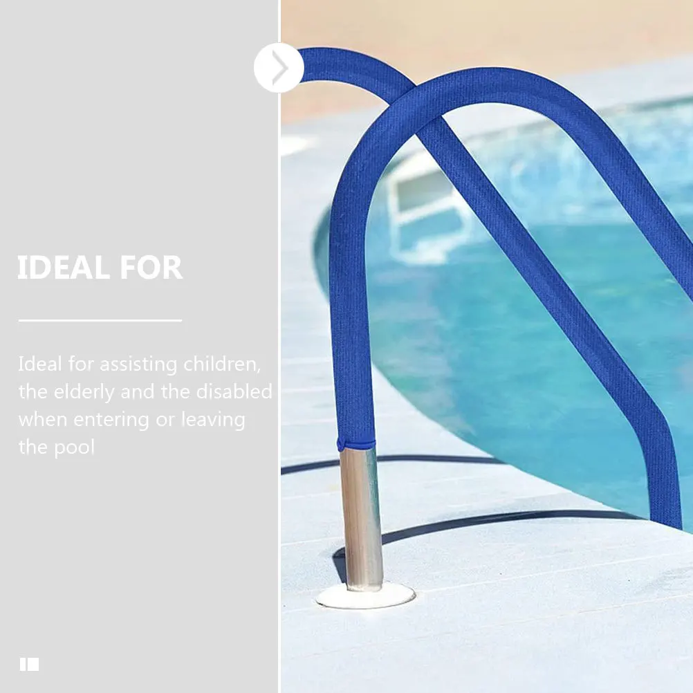 

Pool Supply Handrail Cover Neoprene Flexible Expanded Design Friction Increase Swimming Safety Elderly Disabled