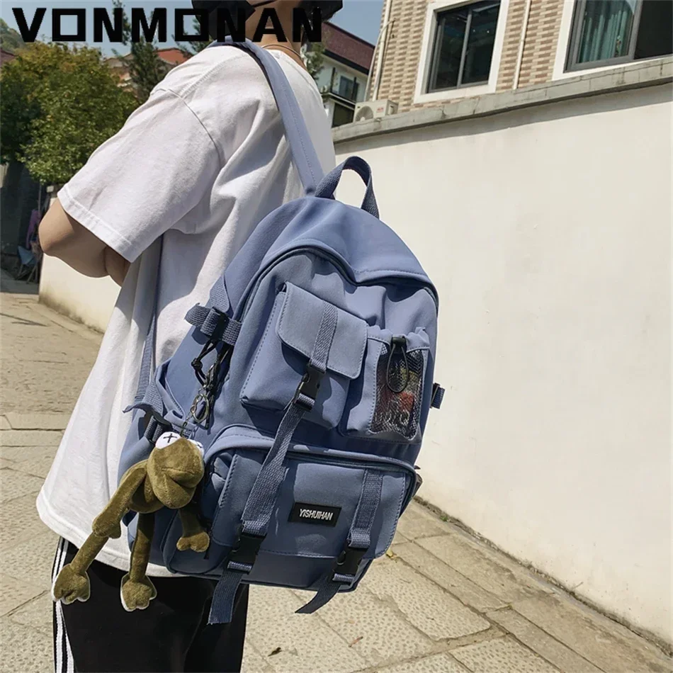 2024 mulheres mochila escolar preto náilon bagpack feminino anti roubo casual senhora saco de viagem coreano volta pacote