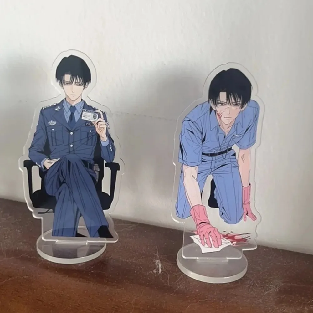 New Levi Ackerman Acrylic Stand Figure Attack on Titan Anime Peripherals Cute Cartoon Handsome Desktop Decoration Collectibles view 2