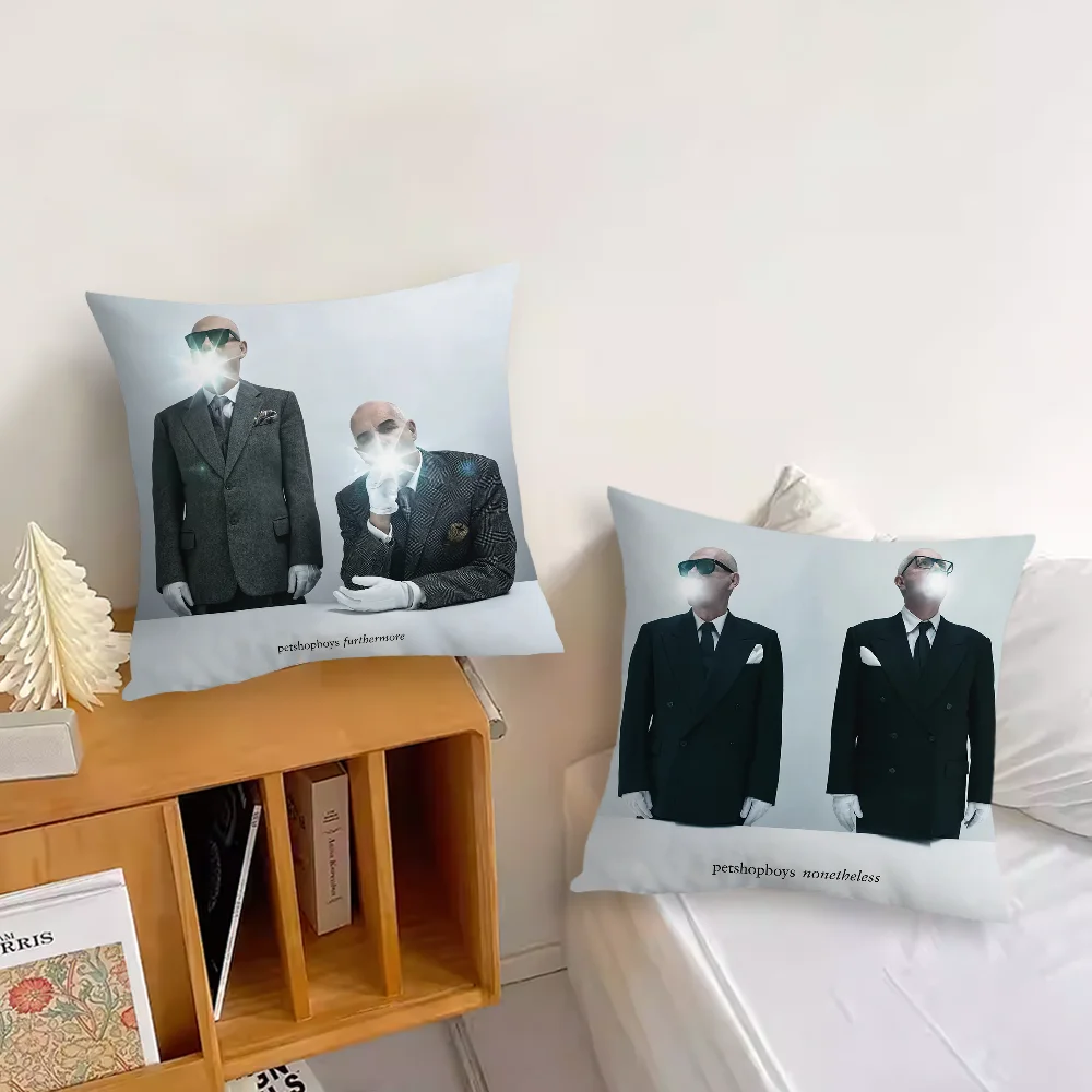 Music P-Pet Shop Boys Band Nonetheless Pillow Case Sofa Living Room Bedroom Headboard Backrest Cushion Square Cushion Nap Time