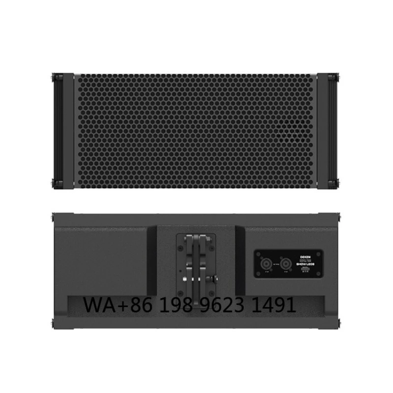 Dual 8 Inch Passive Line Array Speaker System Professional Stage PA Audio for Indoor Outdoor Live Performance