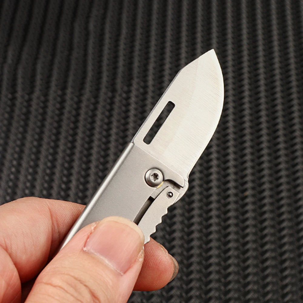 mini formando faca acampamento ao ar livre autodefesa faca de sobrevivencia de emergencia folding portable keyknife aco inoxidavel 01