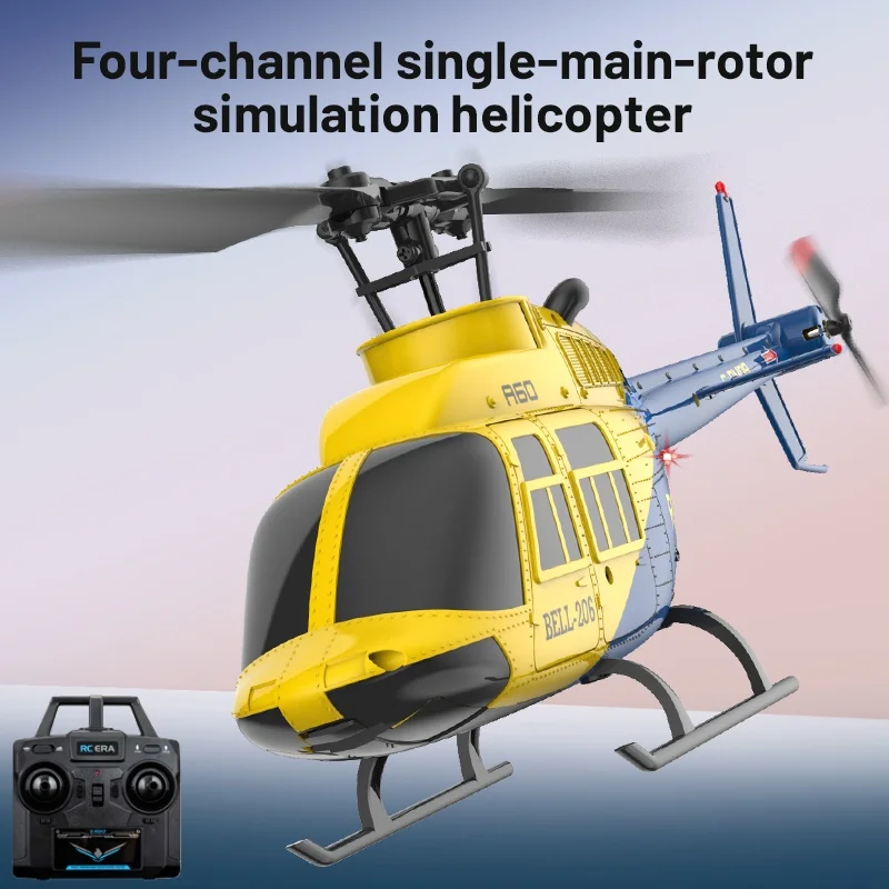 Professionale 6G Modalità Ailerless Flusso Ottico Elicottero di Controllo Remoto 4CH Una Chiave Decollo Hover 3 Velocità di Marcia RC Elicottero Giocattolo