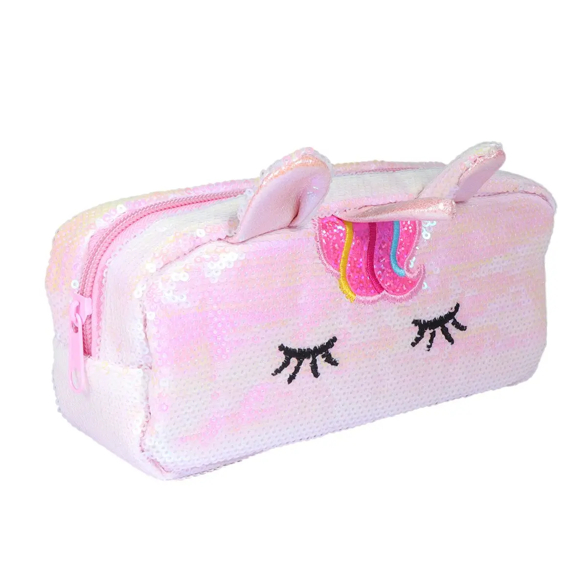 

Unique Sequin Unicorn Pencil Bags Multifunctional Pen Case Storage Solutions Cute Zipper Bag Eco Friendly Durable Material
