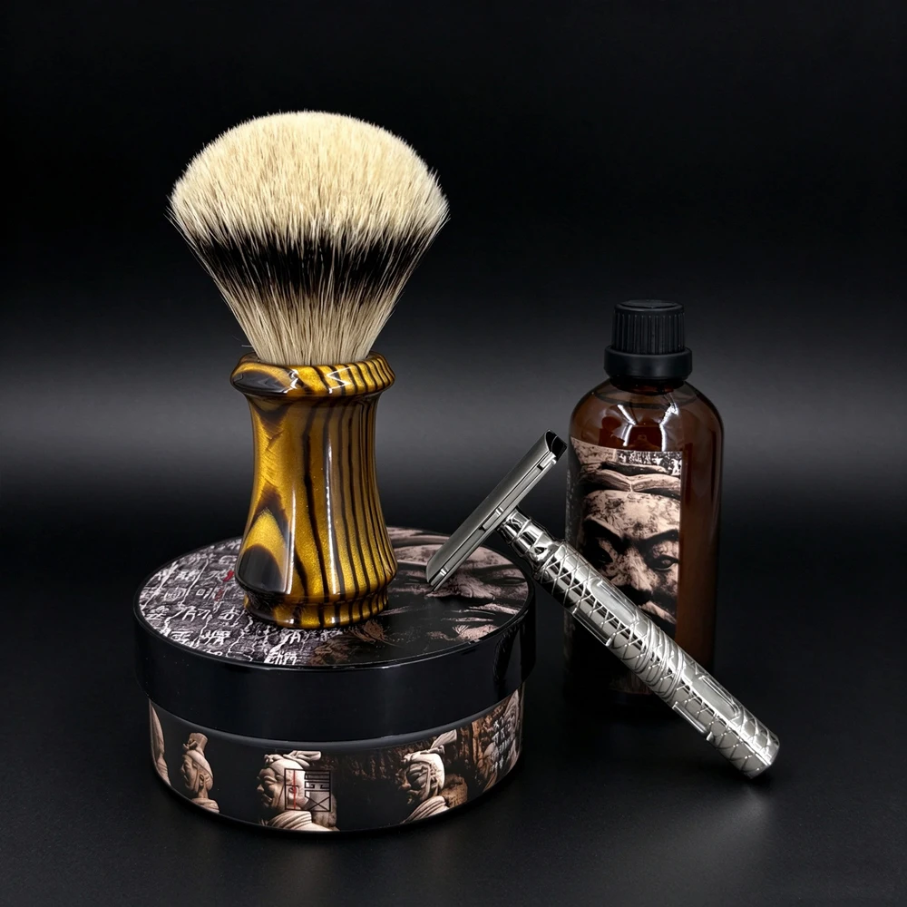 Pennello da barba con manico i - Safety Razor Handle recensione e prezzo