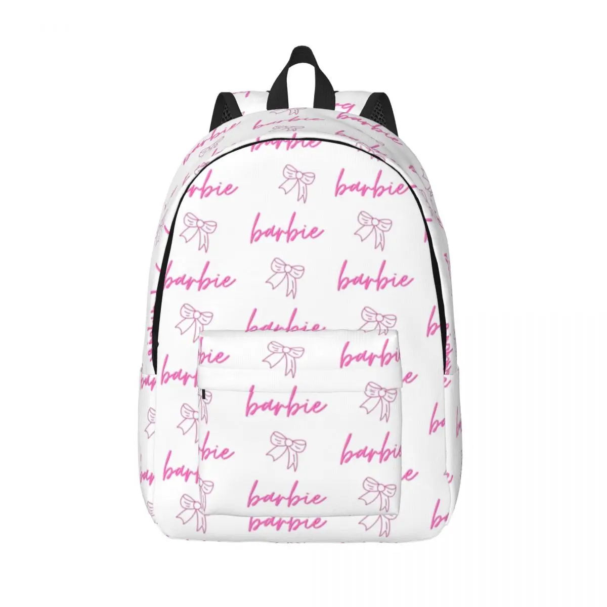 Mochila de lona sin costuras personalizada para niños y niñas, bolsa de viaje para la Escuela Universitaria, Barbies Princesse Doll, se adapta a computadora portátil de 15 pulgadas