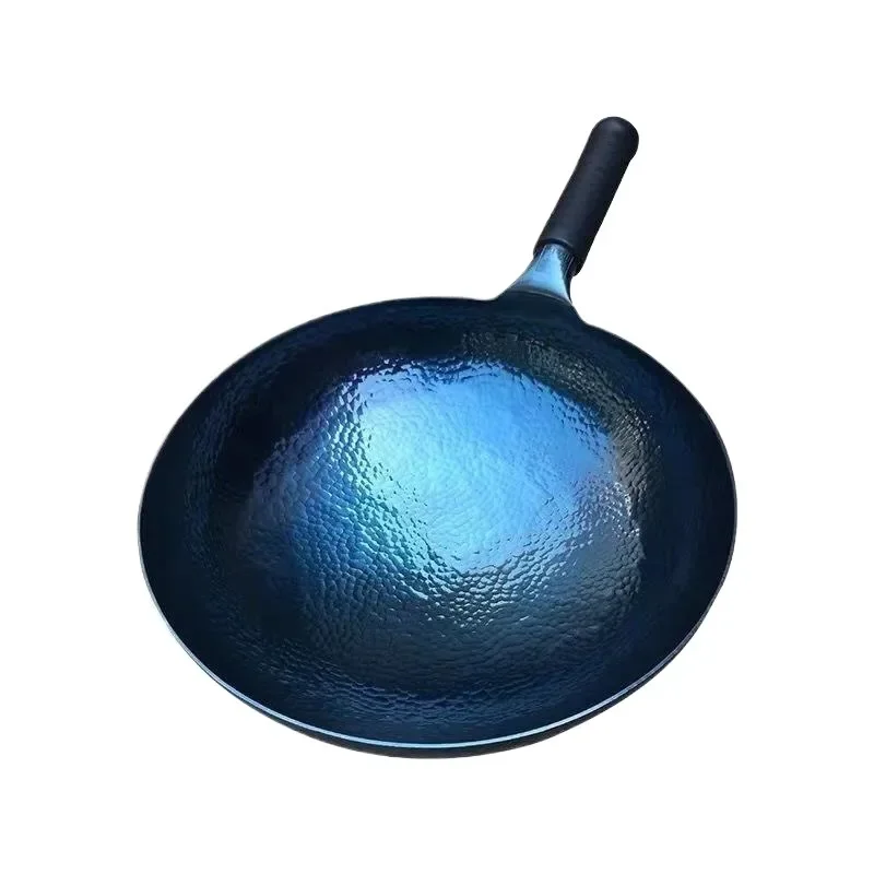 

Handmade Wok and Frying Pan Chinese Traditional wok 1.8 mm Thicknes Non-stick Wok No Coating Multipurpose Kitchen Woks