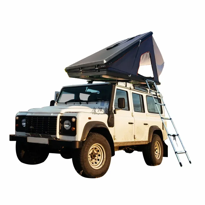 Roof Top Tent Hard Shell Aluminum/camping Accessories With Rugged Shell Triangle Aluminum Truck/Pickup Car Roof Top Tent