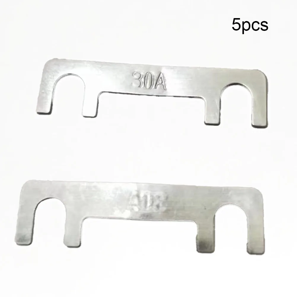 Car Fuse Plate Reliable 5PCS Car Fuse Flat Type with Over Current Protection for Automotive Electronics 32V 30A100A Fuse