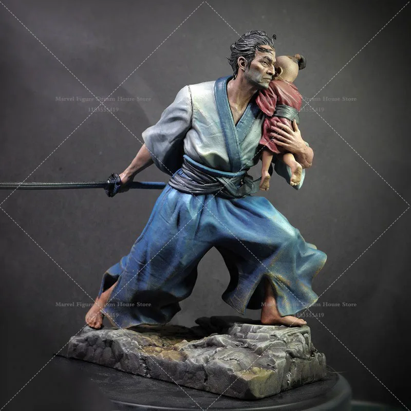 

Оригинальная серия персонажей, масштаб 1/24, 1/18, японский ронин, самурай, сделай сам, самособранная GK, 3D смола, неиспанная кукла, белая модель