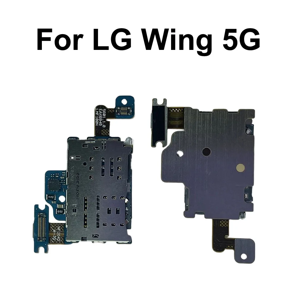 GEFENSI SIM Card Reader Board For LG Wing 5G Phone Flex Cable Board Repair Replacement Part
