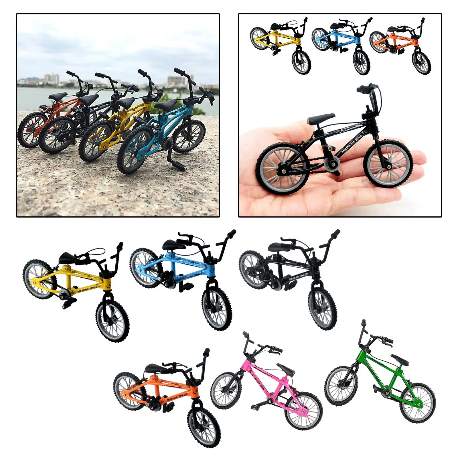 1/18 Mini Model Mini Toy Simulation Miniature for Kids Boys Mountain Bike Model for Home Party Office Decoration Ornaments